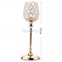 Crystal Candle Holder Pillars Candlestick For Dining Room Home Table Decor   391899467858